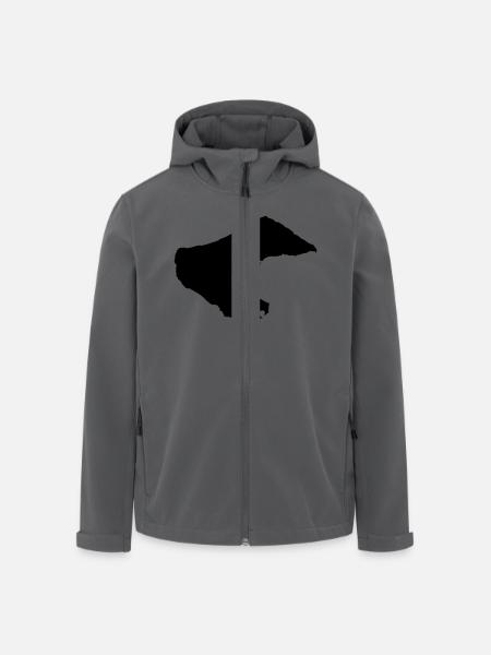 borkum - Recycelte Männer Softshell-Jacke von Stanley/Stella - Anthrazit