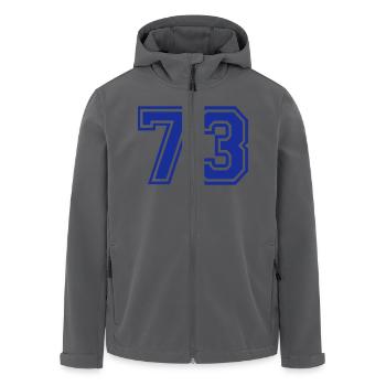 73 - Recycelte Männer Softshell-Jacke von Stanley/Stella - Anthrazit - Vorne - AI Model Male 185 light (185cm)