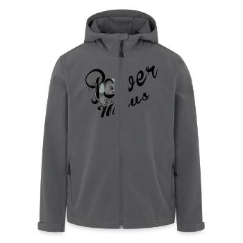 Power Maus - Recycelte Männer Softshell-Jacke von Stanley/Stella - Anthrazit - Vorne - AI Model Male 185 light (185cm)