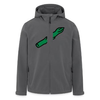 Grüner Spargel - Recycelte Männer Softshell-Jacke von Stanley/Stella - Anthrazit - Vorne - AI Model Male 185 light (185cm)