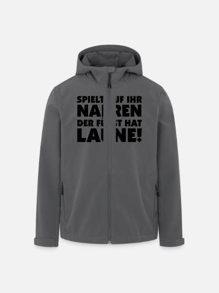 Spielt auf ihr Narren - Recycelte Männer Softshell-Jacke von Stanley/Stella - Anthrazit