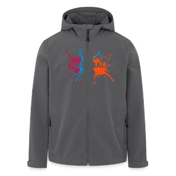3 Splash Handball - Recycelte Männer Softshell-Jacke von Stanley/Stella - Anthrazit - Vorne - AI Model Male 185 light (185cm)