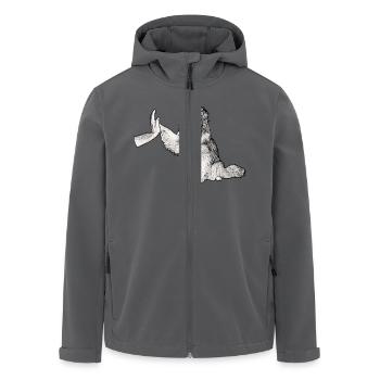 Team Player - Recycelte Männer Softshell-Jacke von Stanley/Stella - Anthrazit - Vorne - AI Model Male 185 light (185cm)