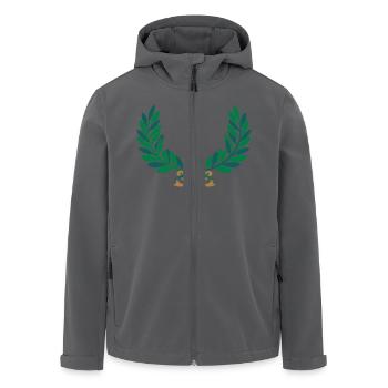 Lorbeer Kranz 3 Logo Zweige - Recycelte Männer Softshell-Jacke von Stanley/Stella - Anthrazit - Vorne - AI Model Male 185 light (185cm)
