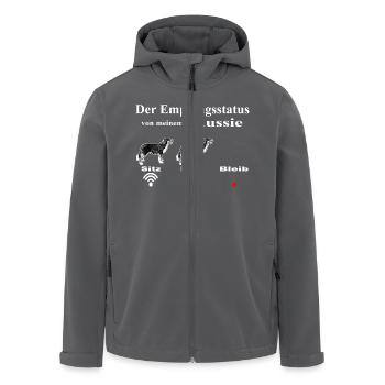 WLAN Aussie1 - Recycelte Männer Softshell-Jacke von Stanley/Stella - Anthrazit - Vorne - AI Model Male 185 light (185cm)
