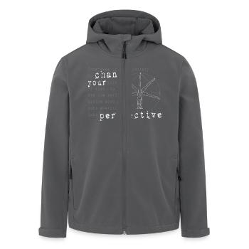Handstand Philosophie - Recycelte Männer Softshell-Jacke von Stanley/Stella - Anthrazit - Vorne - AI Model Male 185 light (185cm)