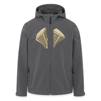 Earthquake - Recycelte Männer Softshell-Jacke von Stanley/Stella - Anthrazit - Vorne - AI Model Male 185 light (185cm)