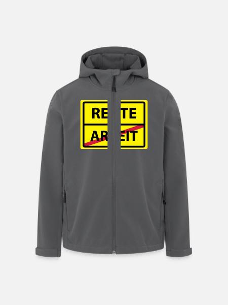 arbeit rente - Recycelte Männer Softshell-Jacke von Stanley/Stella - Anthrazit