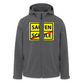 schule saufen - Recycelte Männer Softshell-Jacke von Stanley/Stella - Anthrazit - Vorne - AI Model Male 185 light (185cm)