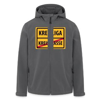kreisliga aufstieg kreisklasse - Recycelte Männer Softshell-Jacke von Stanley/Stella - Anthrazit - Vorne - AI Model Male 185 light (185cm)