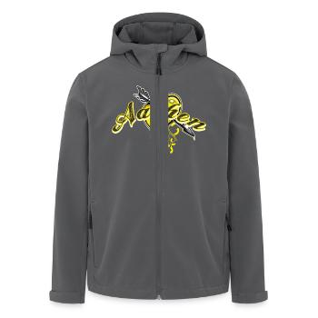 Aachen - Recycelte Männer Softshell-Jacke von Stanley/Stella - Anthrazit - Vorne - AI Model Male 185 light (185cm)