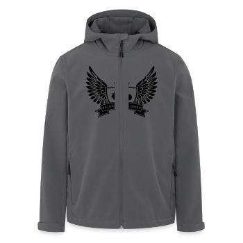 natural_born_biker - Recycelte Männer Softshell-Jacke von Stanley/Stella - Anthrazit - Vorne - AI Model Male 185 light (185cm)