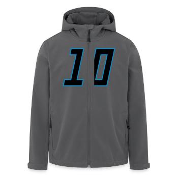 number_10 - Recycelte Männer Softshell-Jacke von Stanley/Stella - Anthrazit - Vorne - AI Model Male 185 light (185cm)