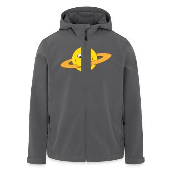 Dicker Saturn - Recycelte Männer Softshell-Jacke von Stanley/Stella - Anthrazit - Vorne - AI Model Male 185 light (185cm)