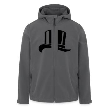 top hat / Zylinder Hut (1c) - Recycelte Männer Softshell-Jacke von Stanley/Stella - Anthrazit - Vorne - AI Model Male 185 light (185cm)