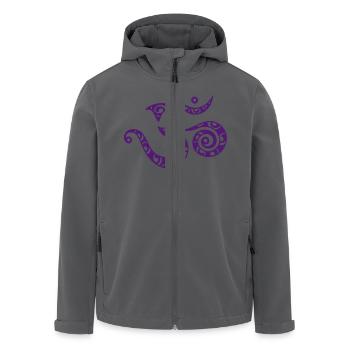 OM - Manifestation der spirituellen Kraft - Recycelte Männer Softshell-Jacke von Stanley/Stella - Anthrazit - Vorne - AI Model Male 185 light (185cm)