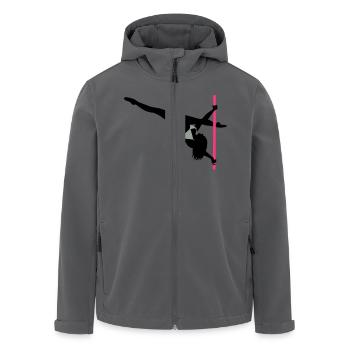 Pole Dance - Recycelte Männer Softshell-Jacke von Stanley/Stella - Anthrazit - Vorne - AI Model Male 185 light (185cm)