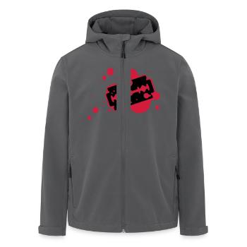 Rasierklinge mit Blut - Recycelte Männer Softshell-Jacke von Stanley/Stella - Anthrazit - Vorne - AI Model Male 185 light (185cm)
