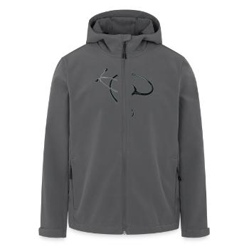 Stethoskop Arzt - Recycelte Männer Softshell-Jacke von Stanley/Stella - Anthrazit - Vorne - AI Model Male 185 light (185cm)