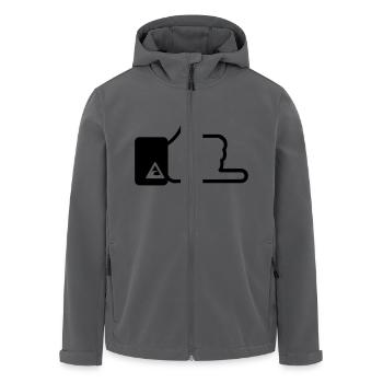 Surf Hand-Zeichen - Recycelte Männer Softshell-Jacke von Stanley/Stella - Anthrazit - Vorne - AI Model Male 185 light (185cm)