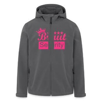 Braut - Recycelte Männer Softshell-Jacke von Stanley/Stella - Anthrazit - Vorne - AI Model Male 185 light (185cm)