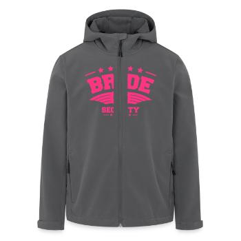 Bride Security - Recycelte Männer Softshell-Jacke von Stanley/Stella - Anthrazit - Vorne - AI Model Male 185 light (185cm)