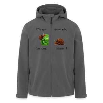 Snails - Recycelte Männer Softshell-Jacke von Stanley/Stella - Anthrazit - Vorne - AI Model Male 185 light (185cm)