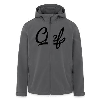 Chef - Recycelte Männer Softshell-Jacke von Stanley/Stella - Anthrazit - Vorne - AI Model Male 185 light (185cm)