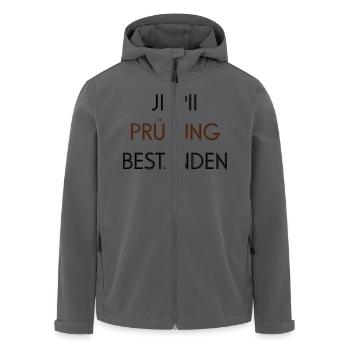 Jippii Prüfung bestanden - Recycelte Männer Softshell-Jacke von Stanley/Stella - Anthrazit - Vorne - AI Model Male 185 light (185cm)