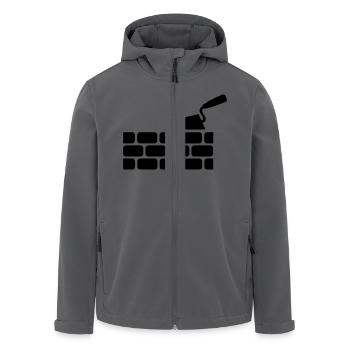 Maurer - Recycelte Männer Softshell-Jacke von Stanley/Stella - Anthrazit - Vorne - AI Model Male 185 light (185cm)