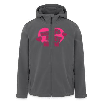 Mama - Recycelte Männer Softshell-Jacke von Stanley/Stella - Anthrazit - Vorne - AI Model Male 185 light (185cm)
