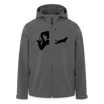 Gitarre - Recycelte Männer Softshell-Jacke von Stanley/Stella - Anthrazit - Vorne - AI Model Male 185 light (185cm)