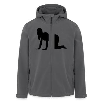 Frau knieend - Recycelte Männer Softshell-Jacke von Stanley/Stella - Anthrazit - Vorne - AI Model Male 185 light (185cm)