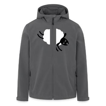 Jumping Sheep - Recycelte Männer Softshell-Jacke von Stanley/Stella - Anthrazit - Vorne - AI Model Male 185 light (185cm)