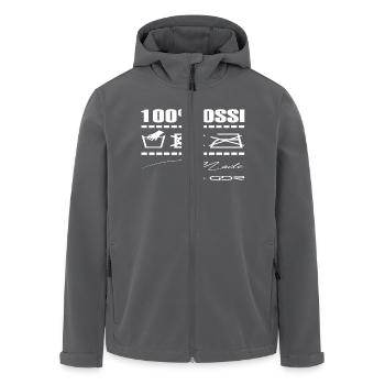 100% OSSI - Männer Premium Langarmshirt - Recycelte Männer Softshell-Jacke von Stanley/Stella - Anthrazit - Vorne - AI Model Male 185 light (185cm)