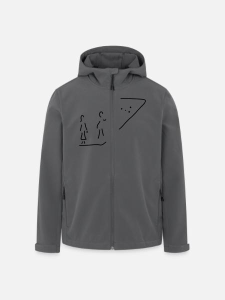 boules spielen - Recycelte Männer Softshell-Jacke von Stanley/Stella - Anthrazit