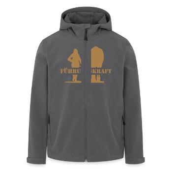 Pferd führen - Recycelte Männer Softshell-Jacke von Stanley/Stella - Anthrazit - Vorne - AI Model Male 185 light (185cm)