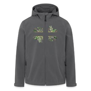 Leaf frame - Recycelte Männer Softshell-Jacke von Stanley/Stella - Anthrazit - Vorne - AI Model Male 185 light (185cm)