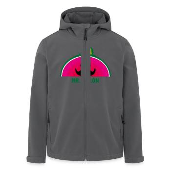 Mr. Melon - Recycelte Männer Softshell-Jacke von Stanley/Stella - Anthrazit - Vorne - AI Model Male 185 light (185cm)