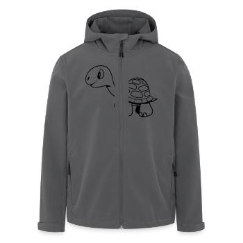 schildkröte muster blume - Recycelte Männer Softshell-Jacke von Stanley/Stella - Anthrazit - Vorne - AI Model Male 185 light (185cm)