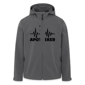Apotheker - Recycelte Männer Softshell-Jacke von Stanley/Stella - Anthrazit - Vorne - AI Model Male 185 light (185cm)