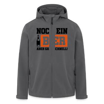 noch ein bier schnell - Recycelte Männer Softshell-Jacke von Stanley/Stella - Anthrazit - Vorne - AI Model Male 185 light (185cm)