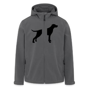 English Pointer - Recycelte Männer Softshell-Jacke von Stanley/Stella - Anthrazit - Vorne - AI Model Male 185 light (185cm)