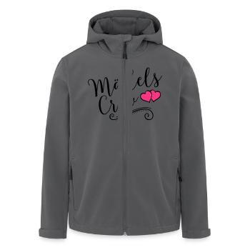 maedels crew heart - Recycelte Männer Softshell-Jacke von Stanley/Stella - Anthrazit - Vorne - AI Model Male 185 light (185cm)