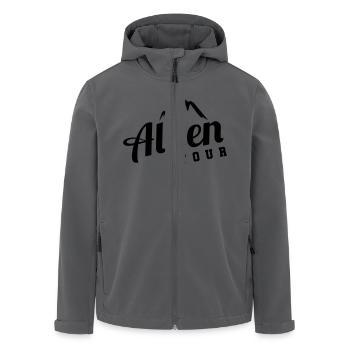 alpen tour - Recycelte Männer Softshell-Jacke von Stanley/Stella - Anthrazit - Vorne - AI Model Male 185 light (185cm)