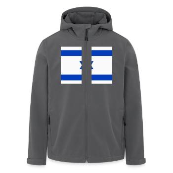 Flagge Israel / Israel Flagge - Recycelte Männer Softshell-Jacke von Stanley/Stella - Anthrazit - Vorne - AI Model Male 185 light (185cm)