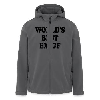 world's best ex gf - Recycelte Männer Softshell-Jacke von Stanley/Stella - Anthrazit - Vorne - AI Model Male 185 light (185cm)