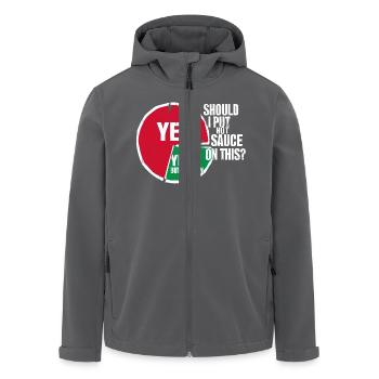 Für alle, die Schärfe lieben - Recycelte Männer Softshell-Jacke von Stanley/Stella - Anthrazit - Vorne - AI Model Male 185 light (185cm)