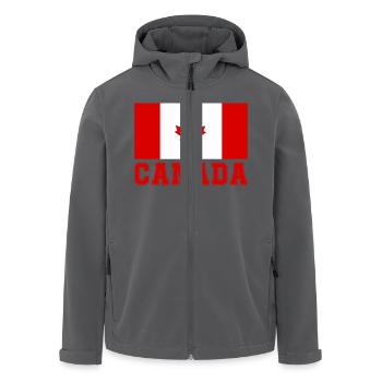 kanada canada - Recycelte Männer Softshell-Jacke von Stanley/Stella - Anthrazit - Vorne - AI Model Male 185 light (185cm)