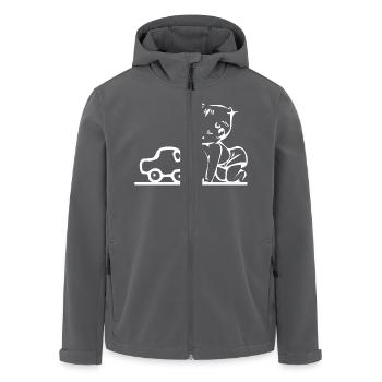 Auto - Recycelte Männer Softshell-Jacke von Stanley/Stella - Anthrazit - Vorne - AI Model Male 185 light (185cm)